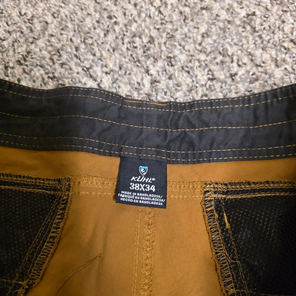 Kuhl Mens Hiking Pants 38x34 Brown Straight Leg Outdoor Technical Trousers - Picture 5 of 7